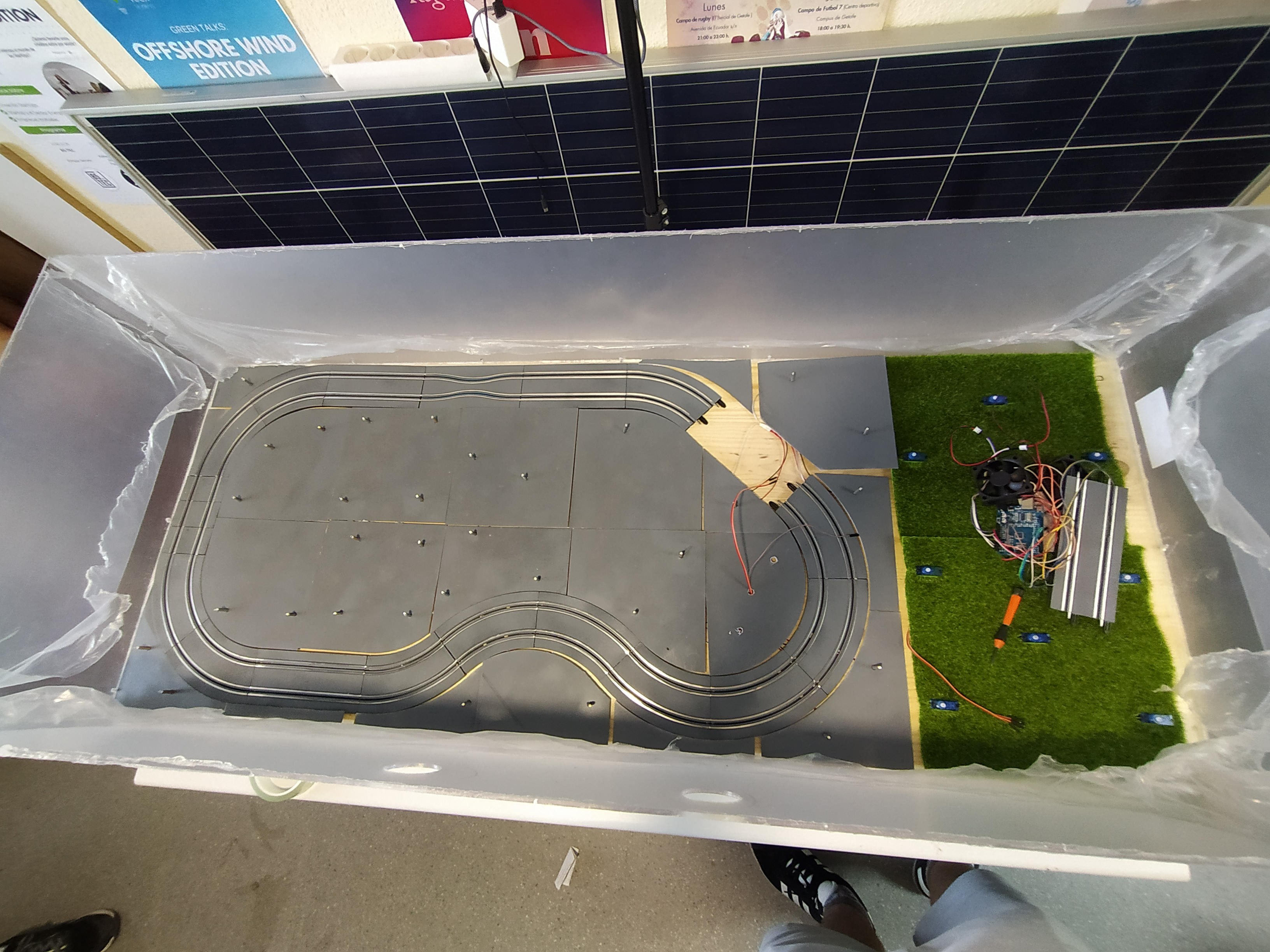 Maqueta de sistema de energía